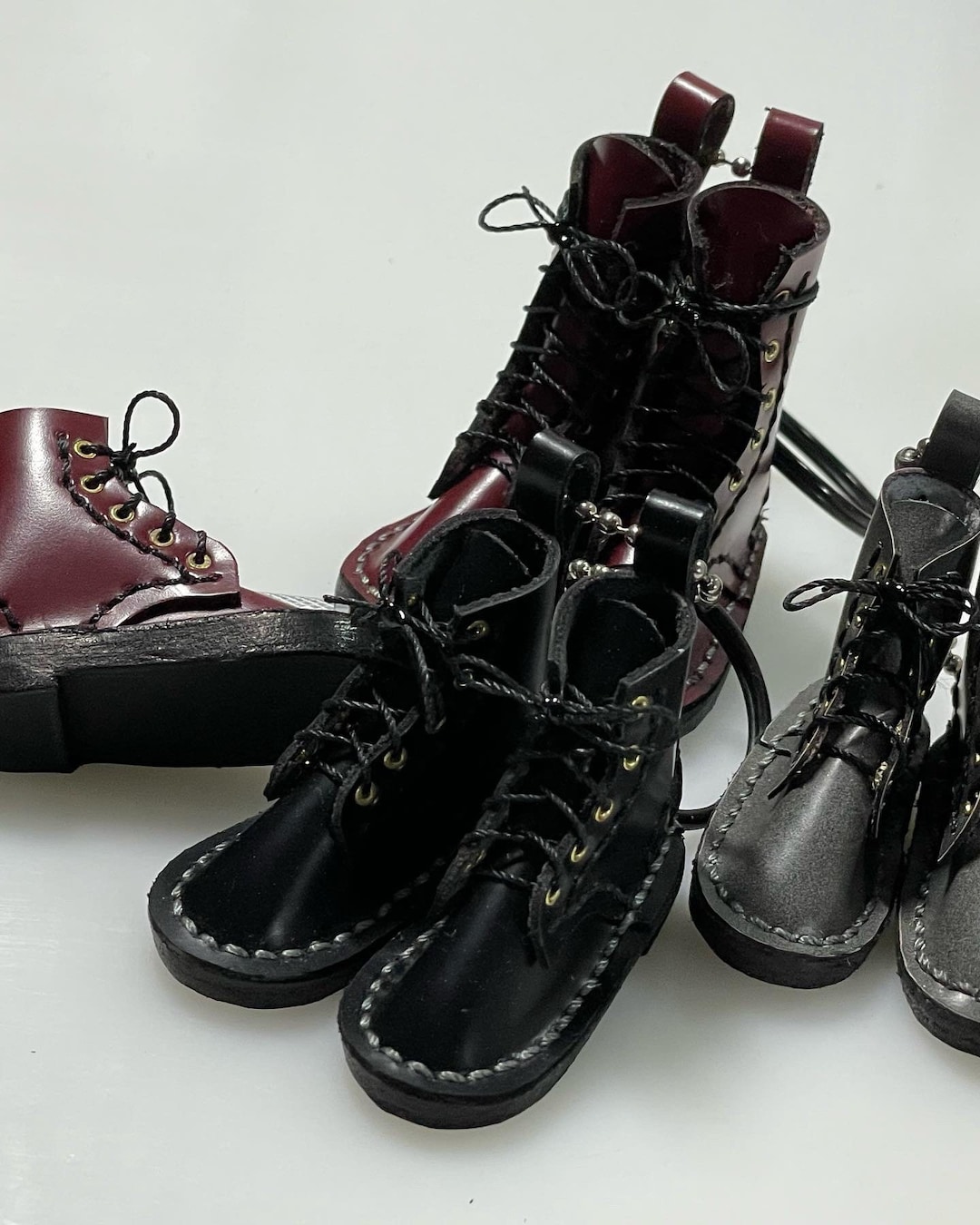 Mini Dr Martens & Solovair Boots Key Ring Key Chain Bag