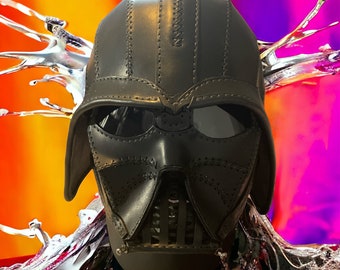 Handgemachte Leder Darth Vader Maske und Helm, Sith Star Wars