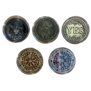 Challenge Coin, Worry Coin, Lucky Coin, 5 Options