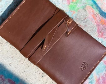 Handcrafted Luxury Fully lined Leather Tobacco Pouch.