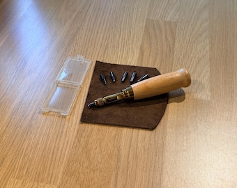 Heavy Duty High Quality Leather (no banging)Screw  Hole Punch.