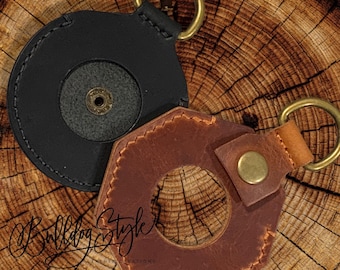 Challenge Coin, Worry Coin Leather Key Ring Holder, 2 Styles.