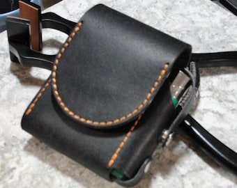 Leather Cigarette Holder with Lighter Compartment/or Without for Standard & SuperKing packets and now Belt loop available