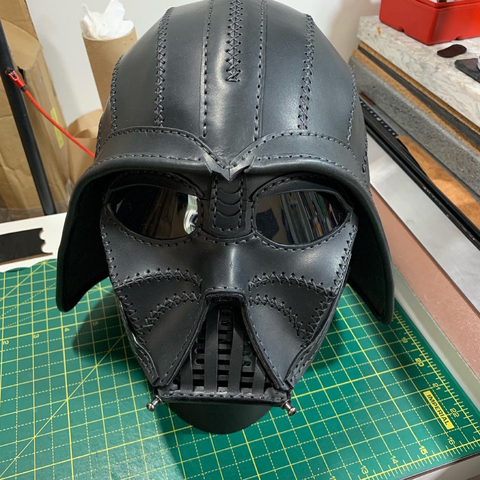 Handmade Leather Darth Vader Mask and Helmet Sith Star Wars | Etsy