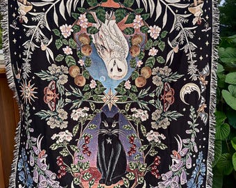 Witch's Garden | Botanical Woven Blanket