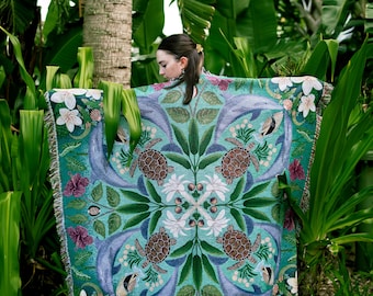Hawaiian Aloha | Hawaii Woven Blanket