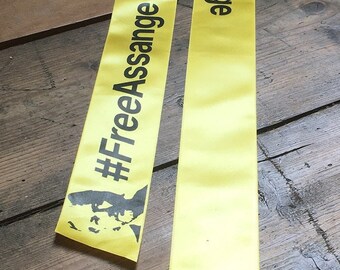 10 Pack of Yellow ribbons for Assange #YellowRibbons4Assange