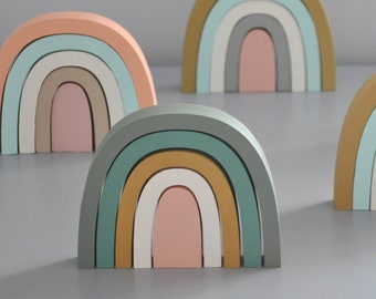baby wooden rainbow