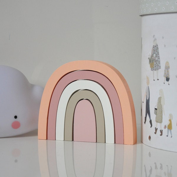 Eye Catching Wooden Rainbow  | Nursery Decor | Baby Gift |  Home Decor | Baby Girl | Boho Decor | Baby Boy | Rainbow Baby | Wooden Toys