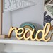 Read Wooden Sign Nursery Wall Decor Metallic Gold Color Best Gift for ...