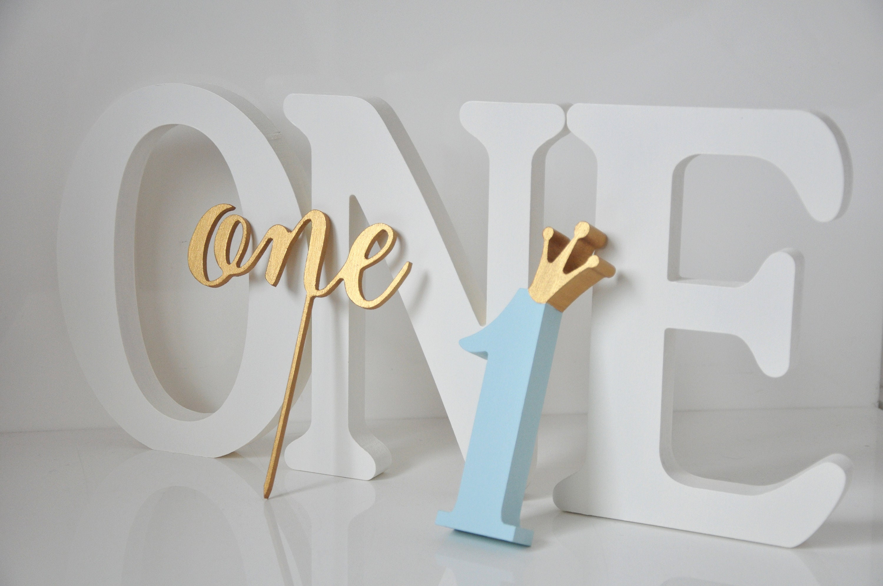 One Sign First Birthday One Wooden Sign Birthday Decor One Wood Letters for  Cake Smash Sign One Prop Photo Prop One Sign (Item - ONE240)
