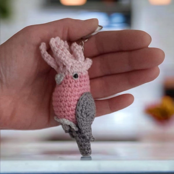 Galah Cockatoo Keychain.