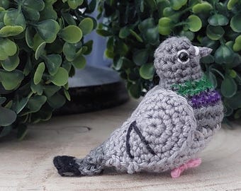 Pigeon keychain.