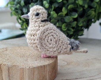 Keychain Collared Dove - Collared Pigeon