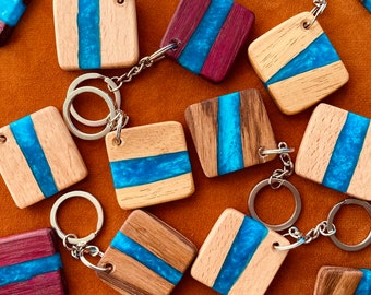 Resin River Key Ring / Pendent / Keychain