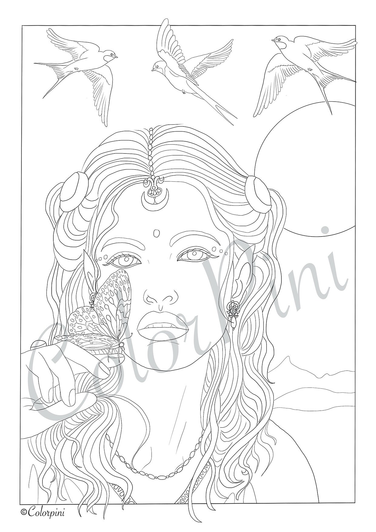 Princess Fairies Coloring Pages