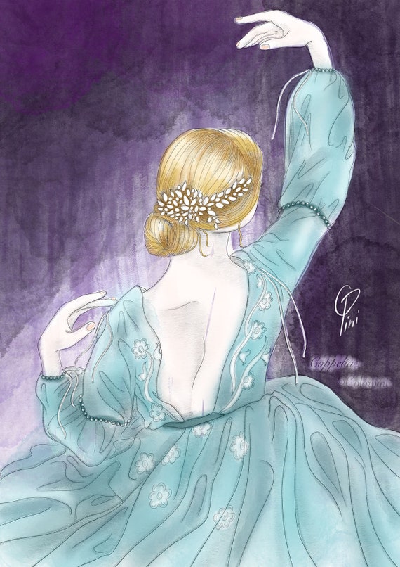 COPPELIA BALLERINA Printable Adult Coloring Page Etsy