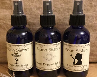 3 for 38 Deal / Any 3 of Our Aromatherapy Sprays for 35 Dollars - 4 oz Glass Spray Bottle