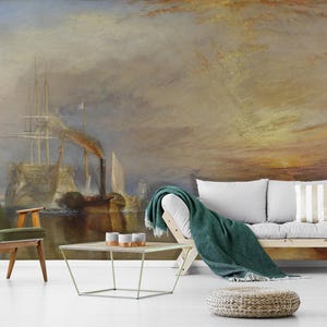 Modern Wallpaper Removable - Wallpaper Mural Ship in the Sea - Nautical Wall Decor for Any Room Oil Painting Wallpaper GJ45