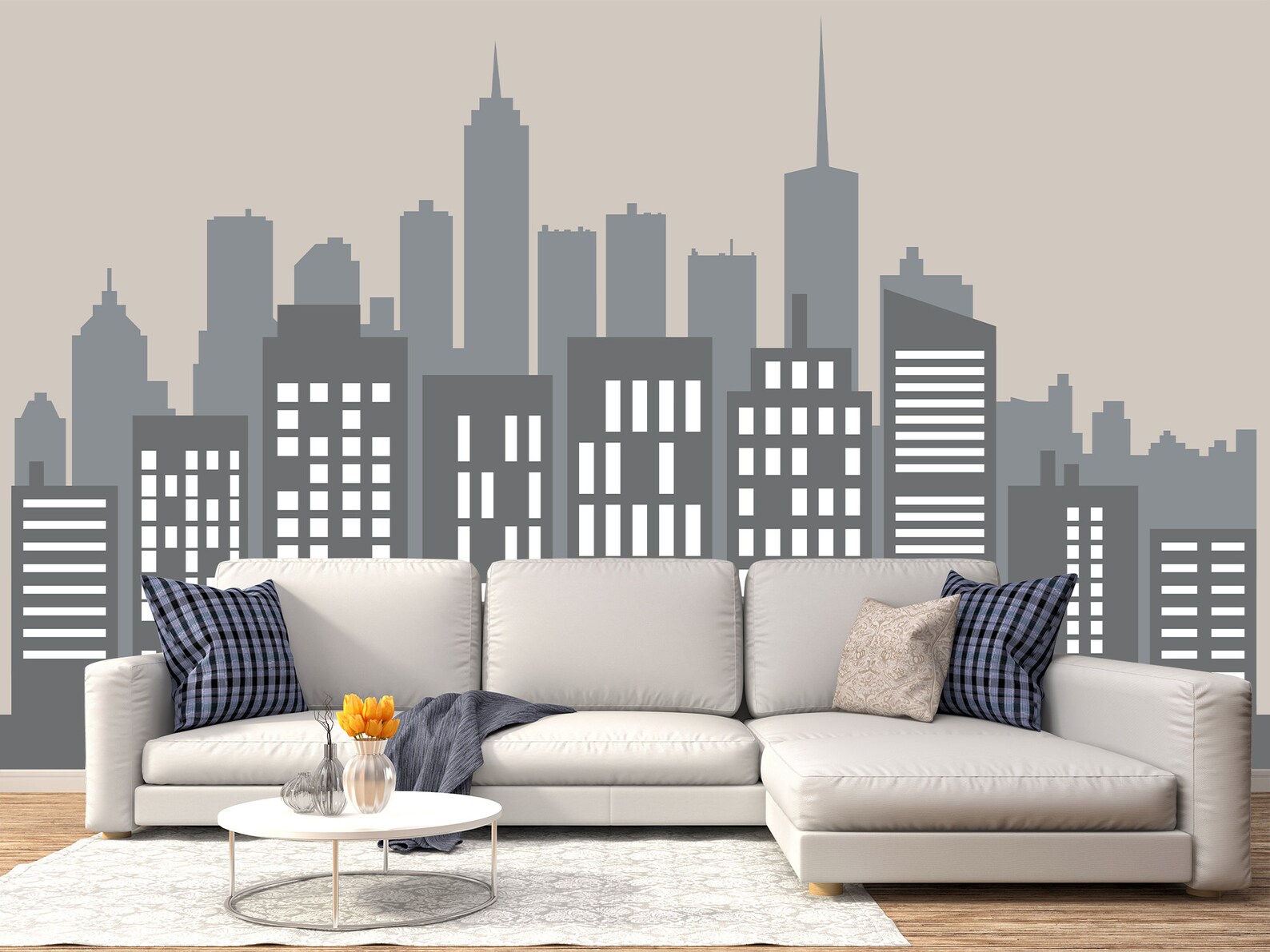 Night City Wallpaper Removable Town Lights Wall Mural - Etsy