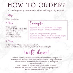 a poster with instructions on how to order