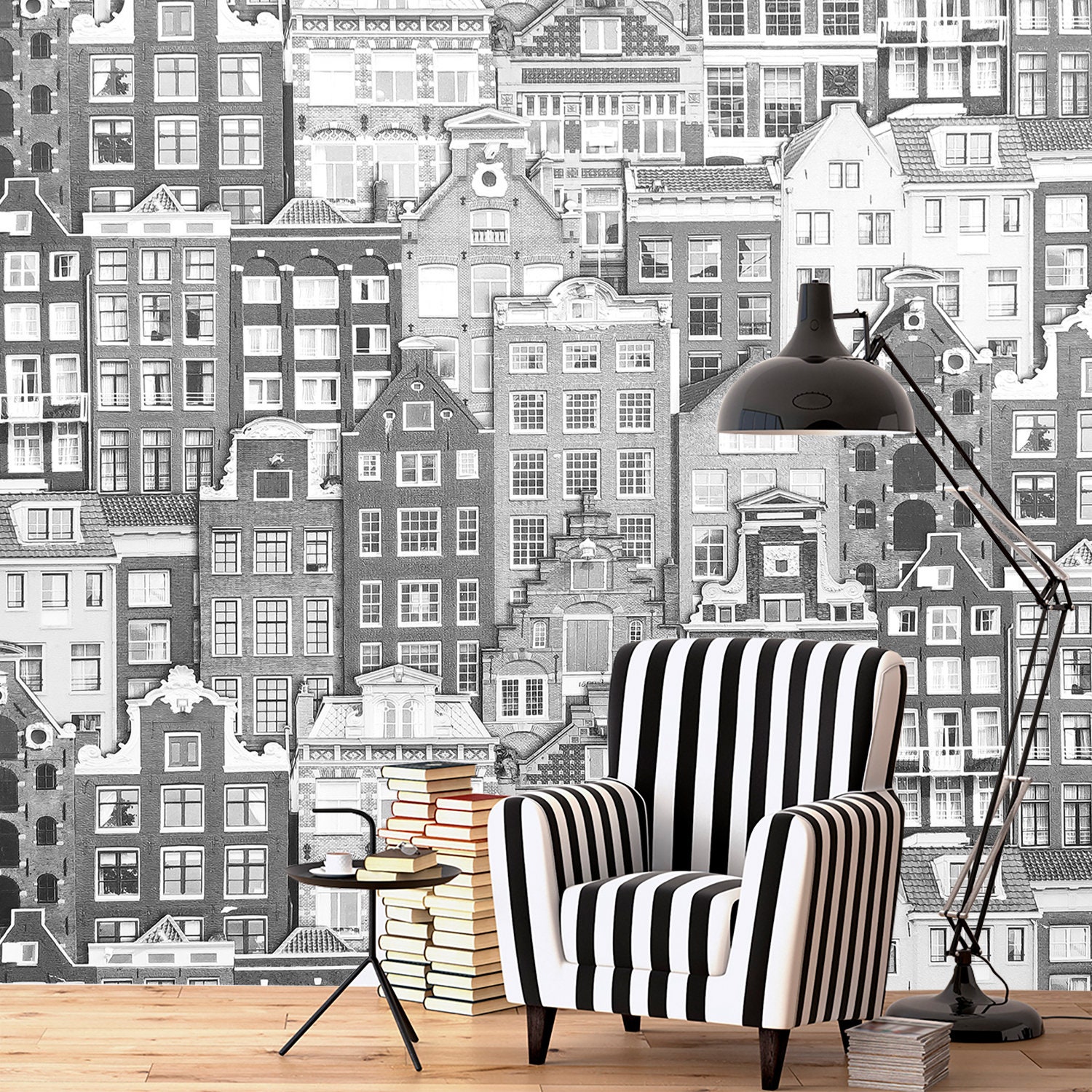 Black and White Wallpaper Removable. Black Friday Self Etsy