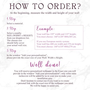 a poster with instructions on how to order