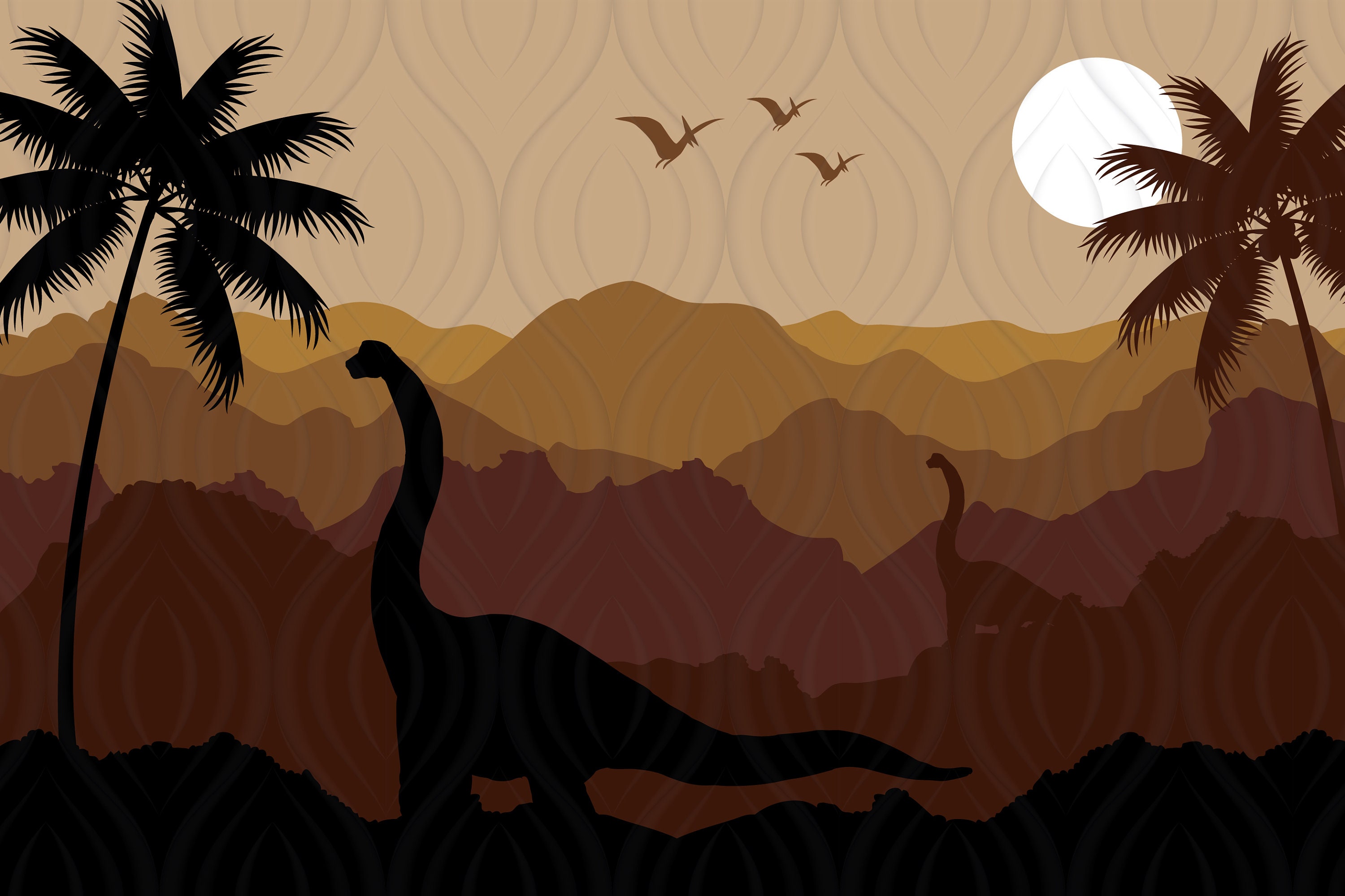 Jurassic World Nursery Wall Mural Peel & Stick Large - Etsy