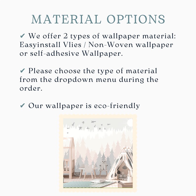 Pink Mountain Wallpaper Girls Room Pastel Woodland Nursery Etsy