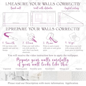 a poster with instructions on how to use wallpaper