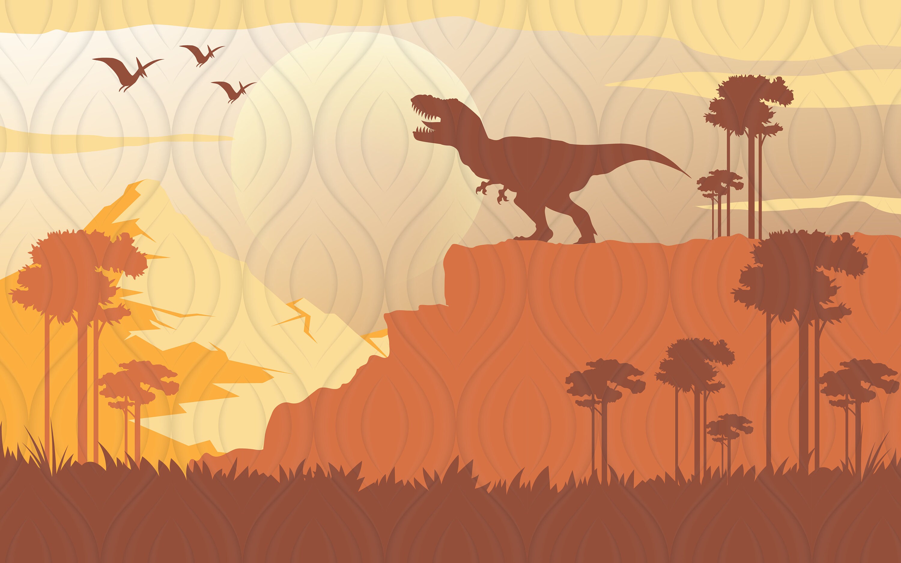 436 Wallpaper Dino Orange Pictures My