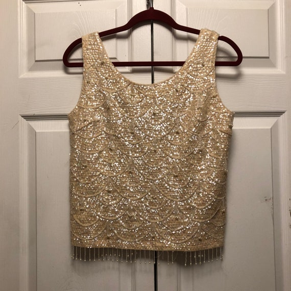 Women’s Vintage 50’s/60’s Macy’s Beaded Top