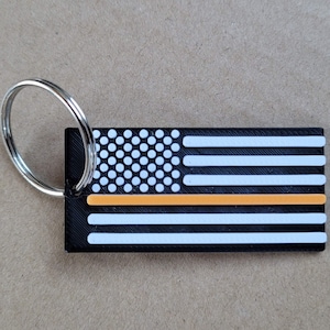Search and Rescue - Thin Orange Line Keychain
