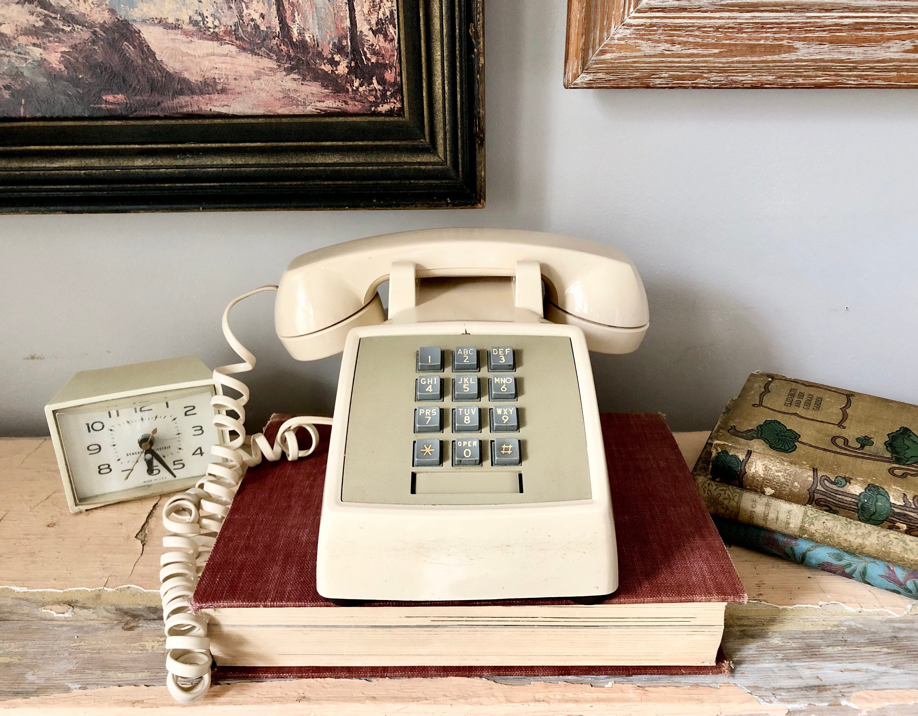 Vintage ATT Push Button Telephone - Etsy