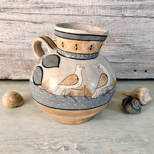 Mexican Tonala pottery water vessel