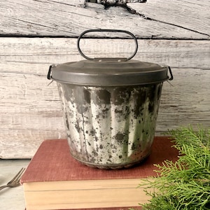Antique tin pudding mold, Made in West Germany