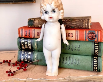 Vintage bisque Frozen Charlotte doll, 7" tall