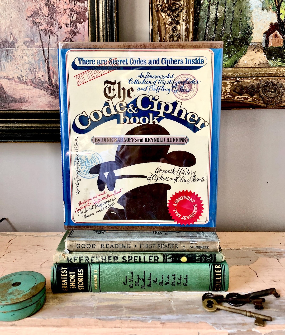 1975 Hardcover Edition of the Code and Cipher Book by Jane Sarnoff and ...
