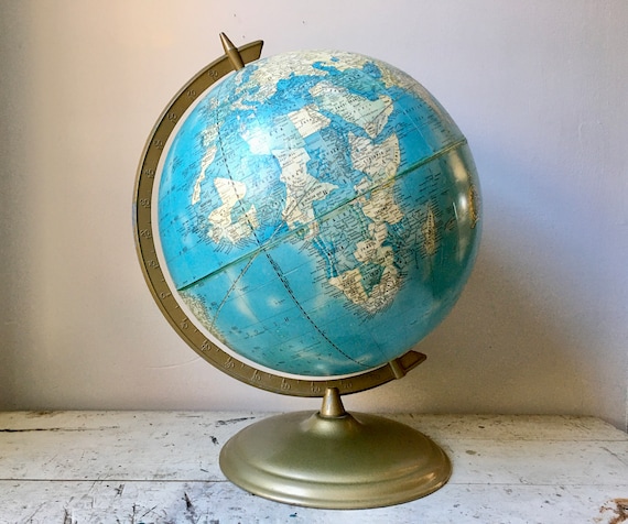 Vintage Cram's Imperial World Globe, 1980s - Etsy