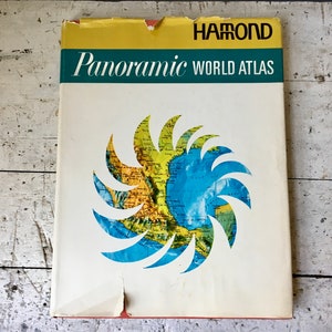 1966 Hammond Panorama Welt Atlas