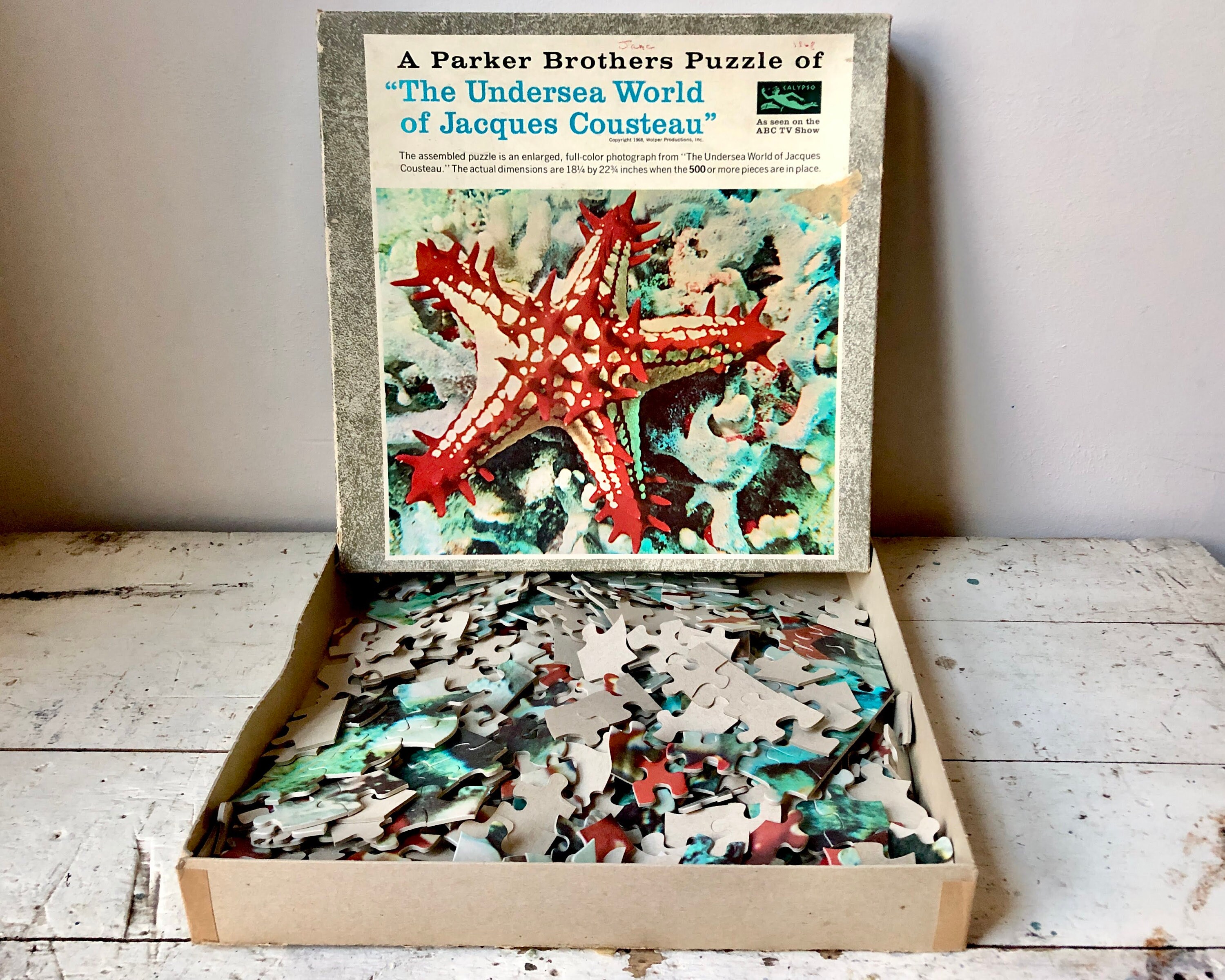 1968 Jigsaw Puzzle the Undersea World of Jacques Etsy