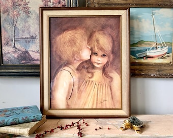 Vintage Margaret Kane framed print