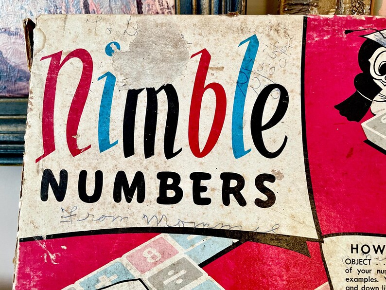 Nimble Box Vintage Nimble Numbers Game - Etsy