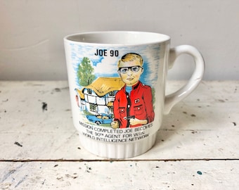 Vintage Joe 90 ceramic mug, England