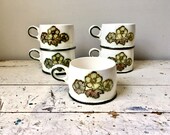 Wedgwood mugs with the Primrose design set of 5