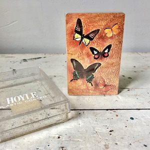 Vintage Hoyle Spielkarten mit Schmetterling Design; versiegelt in Originalverpackung