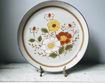 Vintage enamelware serving platter, Daniele Collection Japan