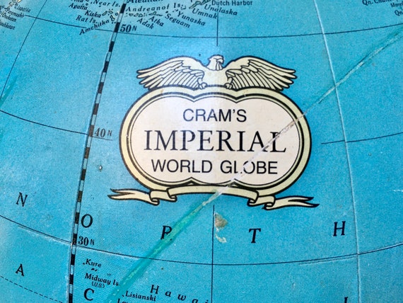 Vintage Cram's Imperial World Globe, 1980s - Etsy