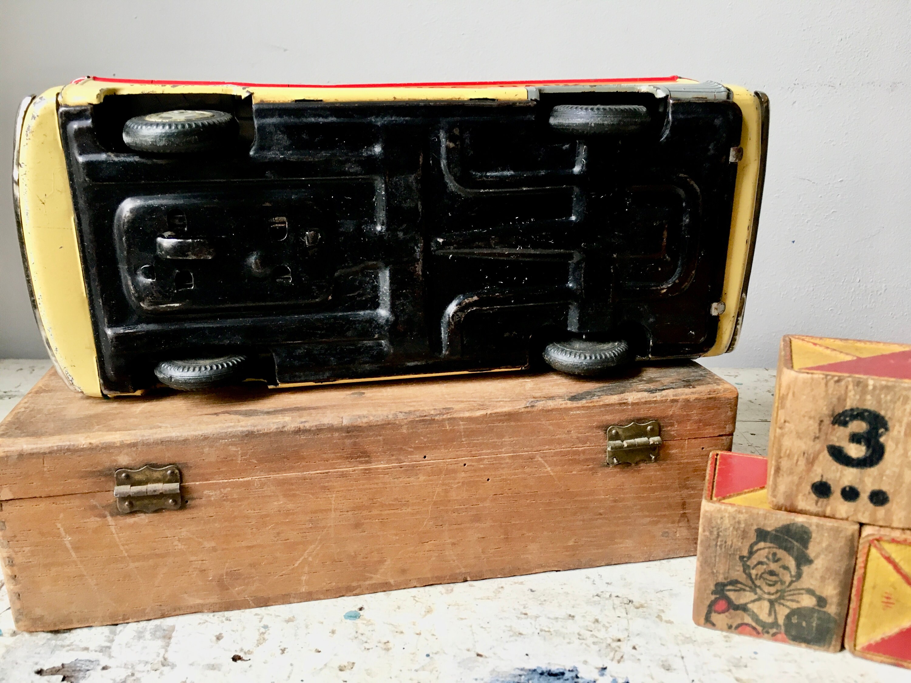 Vintage metal Armored Car Savings Bank with an alarm Made in Etsy