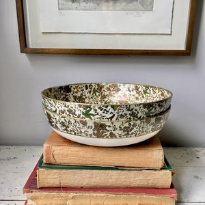 Two vintage Japan Paper mâché bowls birds and flowers image 9